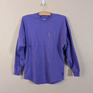 Walt Disney World Spirit Jersey Purple Potion Puffy Lettering Glitter sz XS